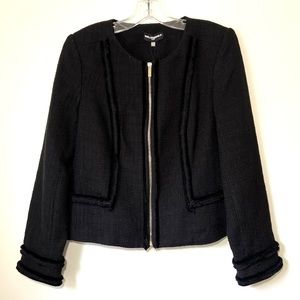 🆕 Karl Lagerfeld Black Zip Up Coat